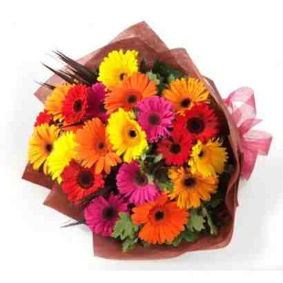 Multi Color  Gerbera flower bouquet